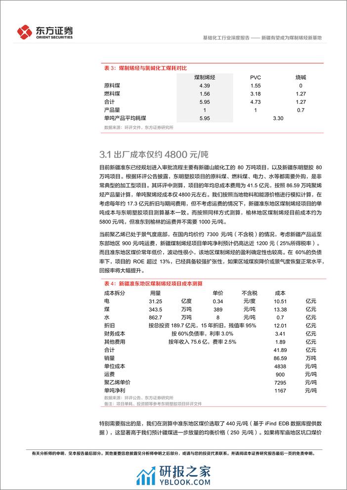 基础化工行业深度报告：新疆有望成为煤制烯烃新基地 - 第8页预览图