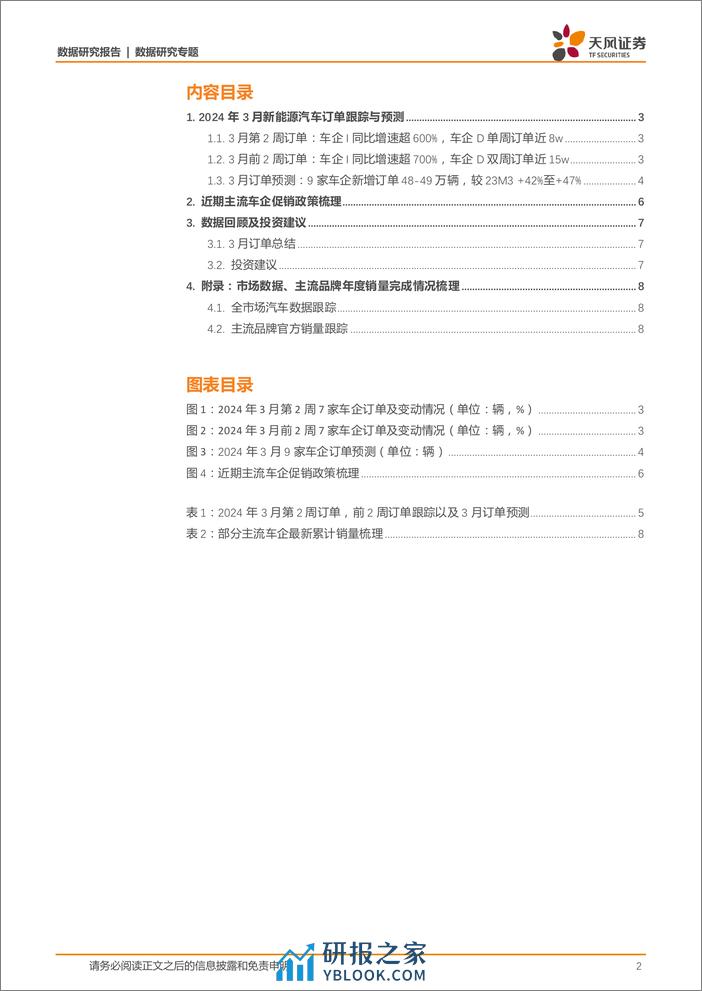 新能源汽车行业景气度跟踪：车企D有望创历史新高，车企J新车订单回落-240319-天风证券-10页 - 第2页预览图