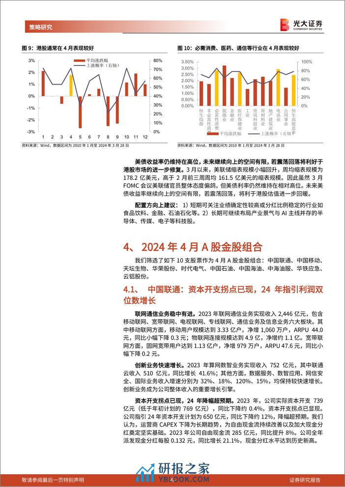 2024年4月A股及港股月度金股组合：“稳”度财报季-240330-光大证券-23页 - 第6页预览图