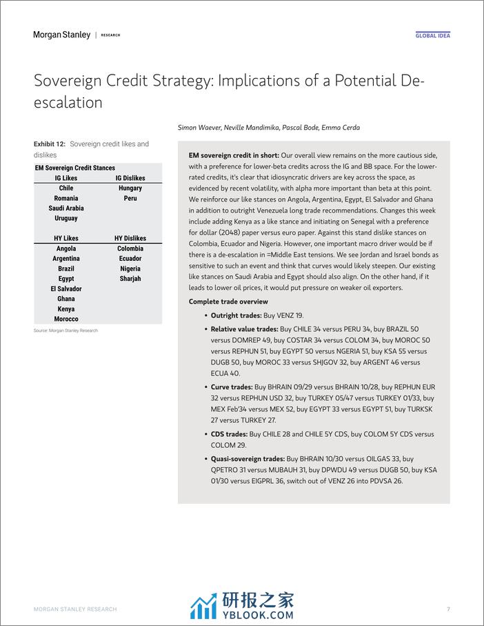 Morgan Stanley Fixed-Global EM Strategist No Sliding Out of DMs-106358262 - 第7页预览图