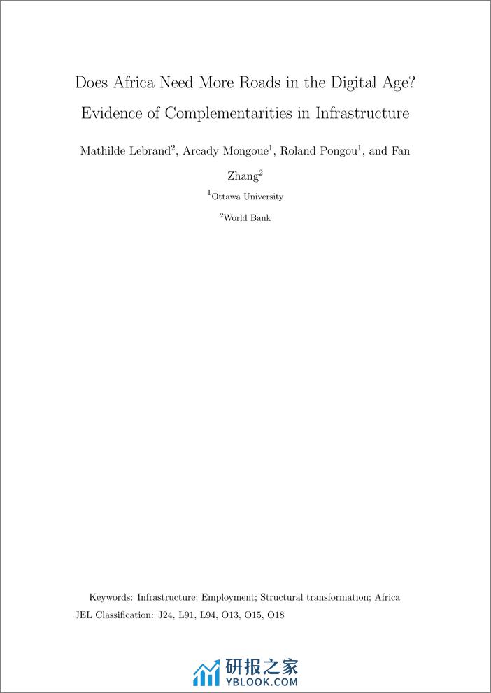 世界银行-非洲在数字时代需要更多的道路吗？基础设施互补性的证据（英）-2024.3-66页 - 第3页预览图