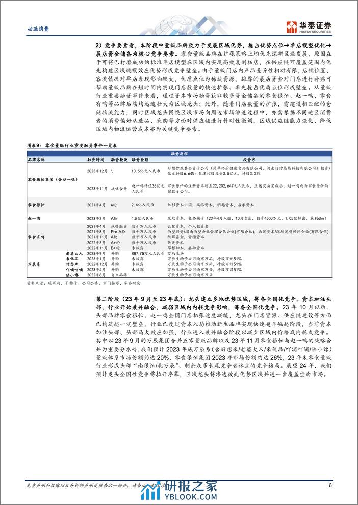 必选消费行业专题研究-零食渠道变革2.0：东风不减，再上层楼-240411-华泰证券-25页 - 第6页预览图