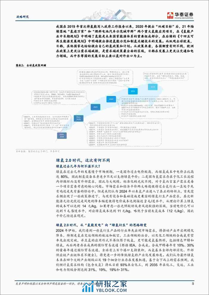 华泰证券-能源转型系列报告：氢能的2.0时代到来-240317 - 第5页预览图