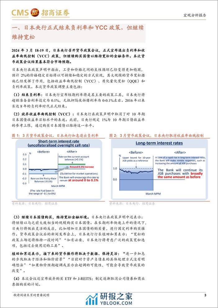 宏观分析报告：怎么看日本央行结束负利率和YCC？-240319-招商证券-10页 - 第3页预览图