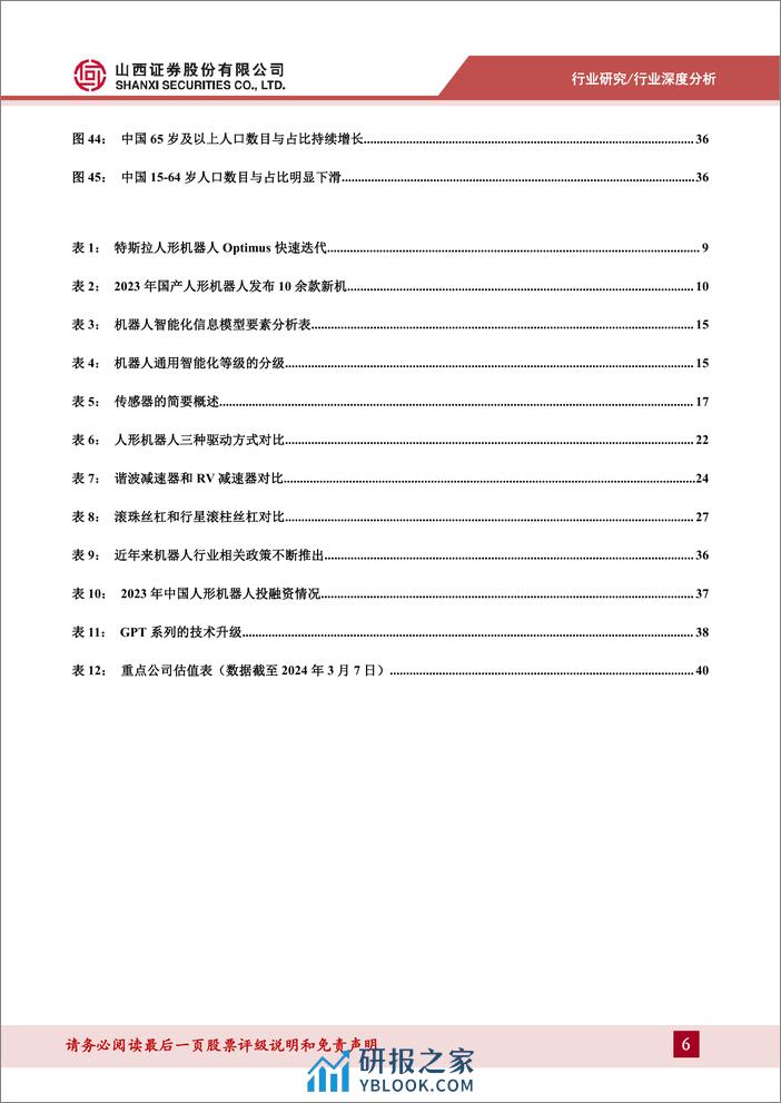 人形机器人行业系列报告一：AI超预期助力产业落地，核心零部件配套星辰大海-山西证券-2024.3.12-43页 - 第6页预览图