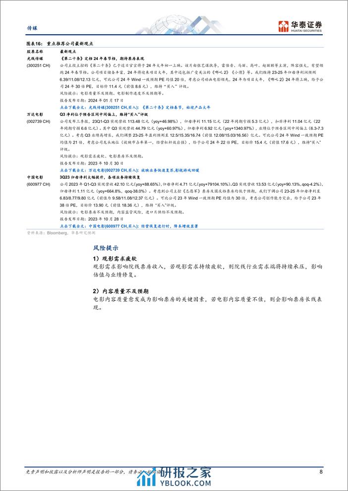 传媒行业专题研究：最长春节档将至，电影板块前瞻 - 第8页预览图