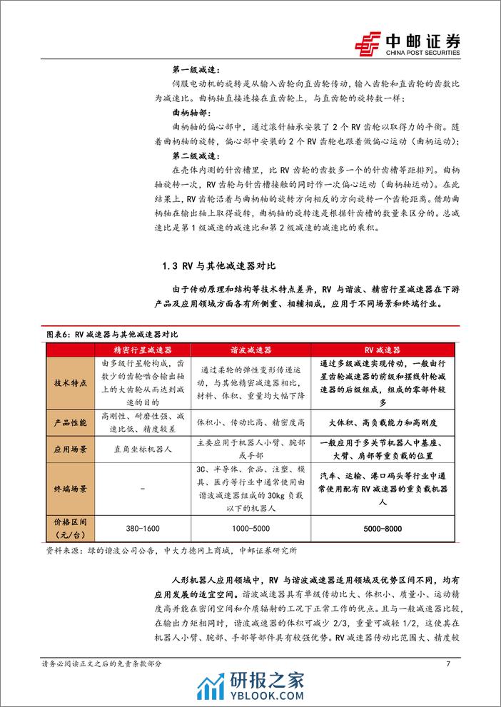 机械设备行业重负载关节的潜力零部件：RV减速器-240318-中邮证券-16页 - 第6页预览图