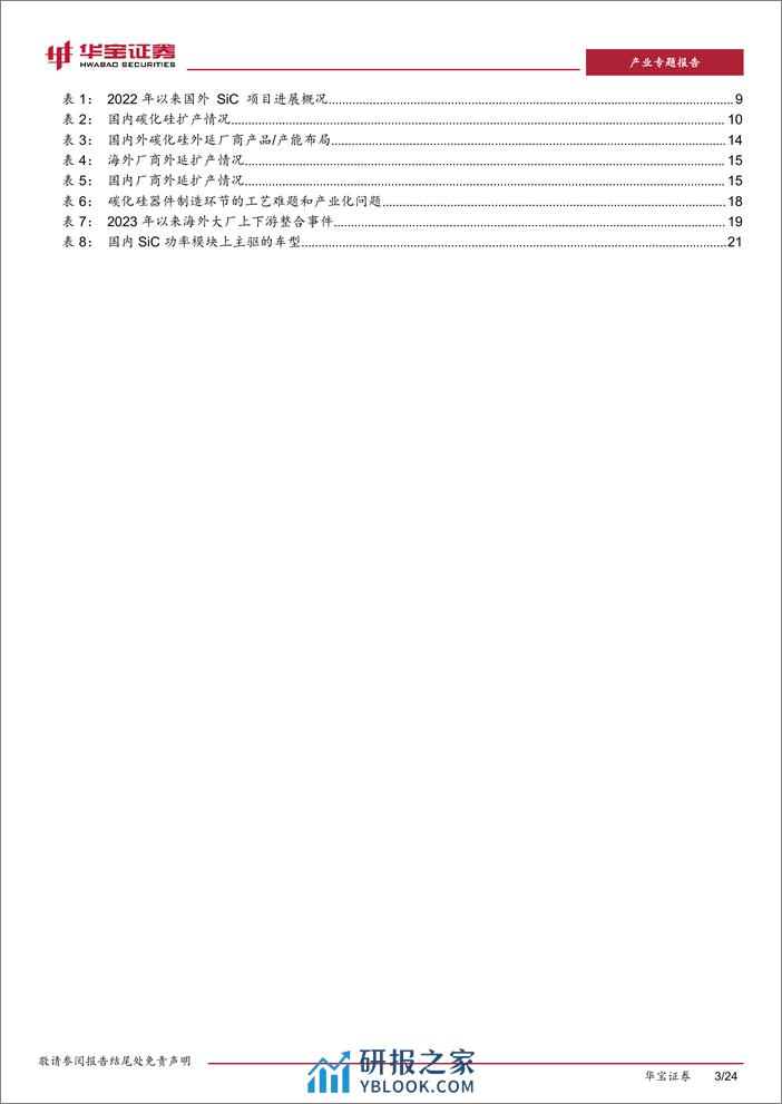 深度报告-20240130-华宝证券-新能源车行业深度报告（二）_SiC产业链_低成本_高质量_大批量是产业化的核心_24页_1mb - 第3页预览图