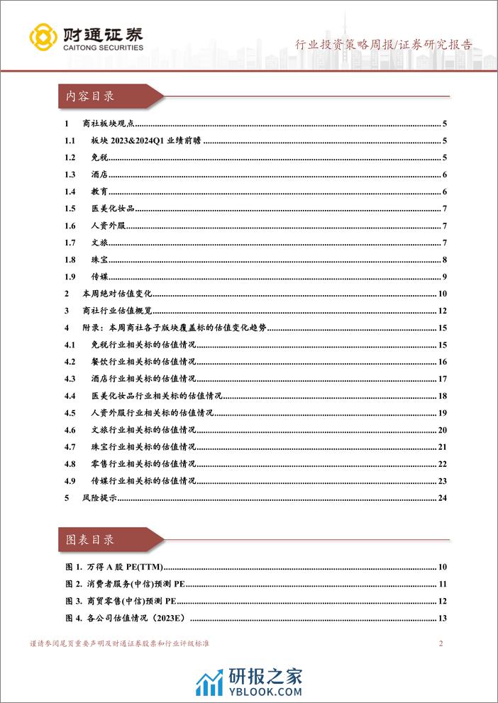 社会服务行业24Q1业绩前瞻：关注高增板块，教育、景区、医美-240326-财通证券-25页 - 第2页预览图