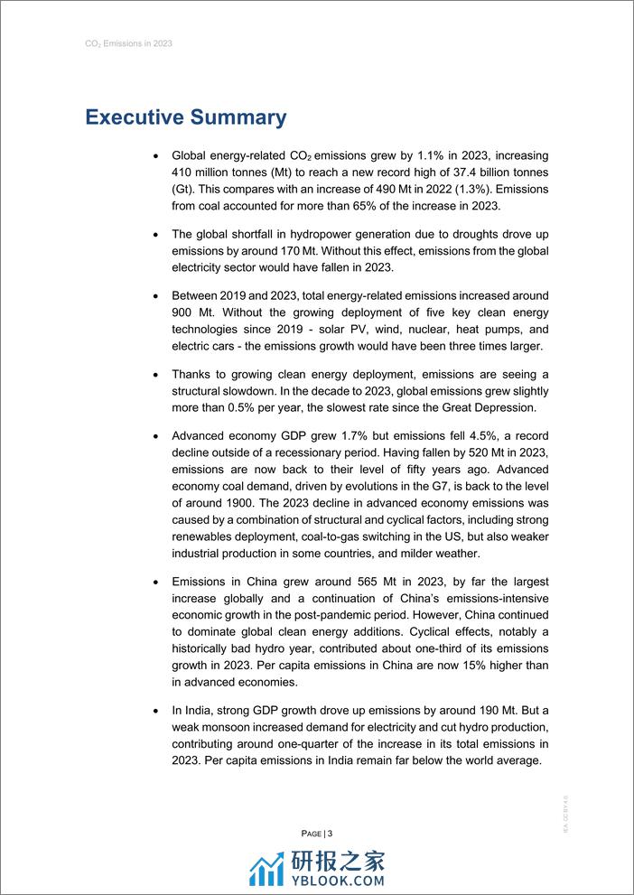 全球二氧化碳排放2023-英-24页 - 第3页预览图