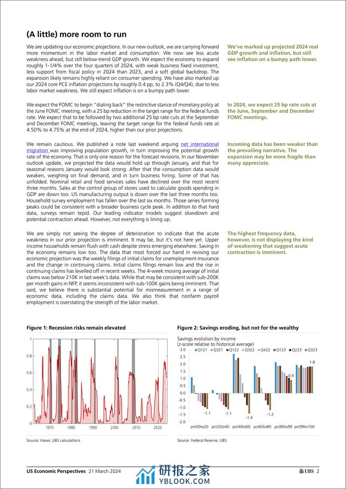 UBS Economics-US Economic Perspectives _A new US outlook_ Pingle-107145292 - 第2页预览图