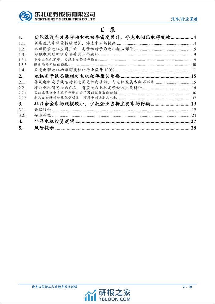 非晶电机：电机功率密度逐步提升，高效率追求带动市场需求 - 第2页预览图