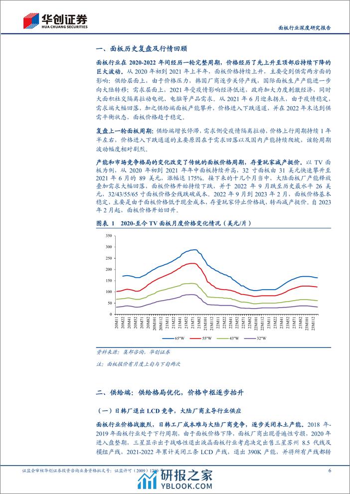 面板行业深度研究报告：供给侧去产能初见成效，体育赛事有望开启一轮新周期 - 第6页预览图