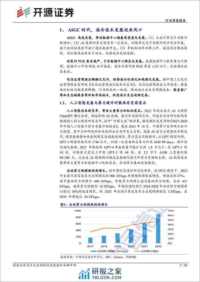 通信行业深度报告：AI热浪起，液冷迎来黄金时代-240311-开源证券-50页 - 第5页预览图