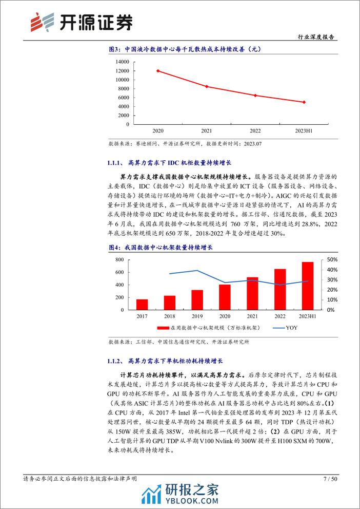 通信行业深度报告：AI热浪起，液冷迎来黄金时代-240311-开源证券-50页 - 第7页预览图