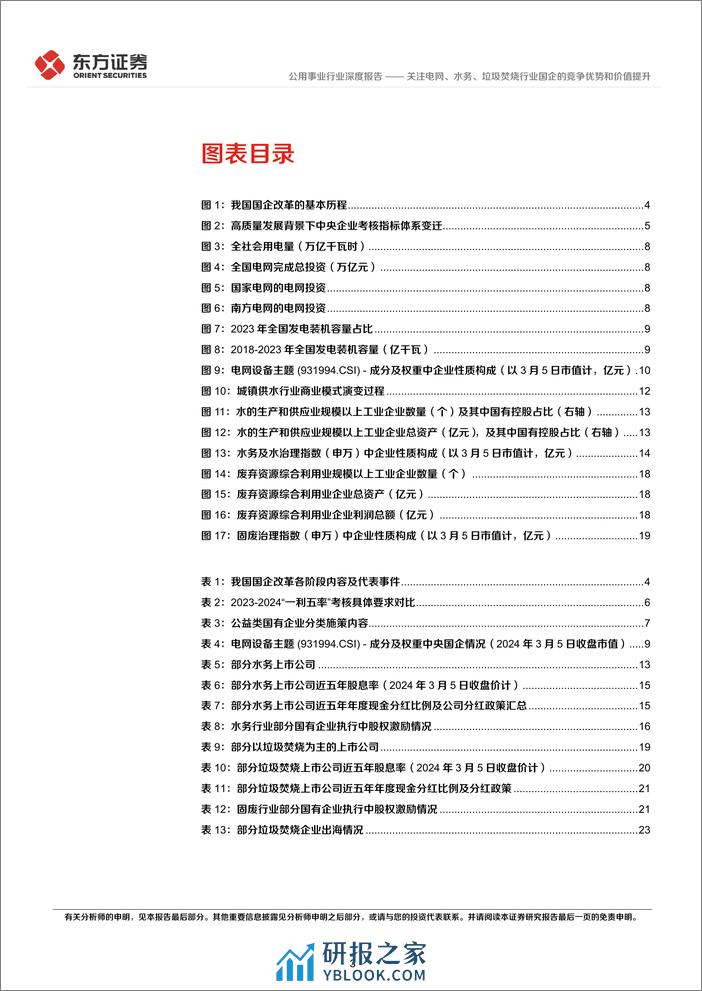 公用事业行业深度报告：央国企改革专题研究-关注电网、水务、垃圾焚烧行业国企的竞争优势和价值提升 - 第3页预览图