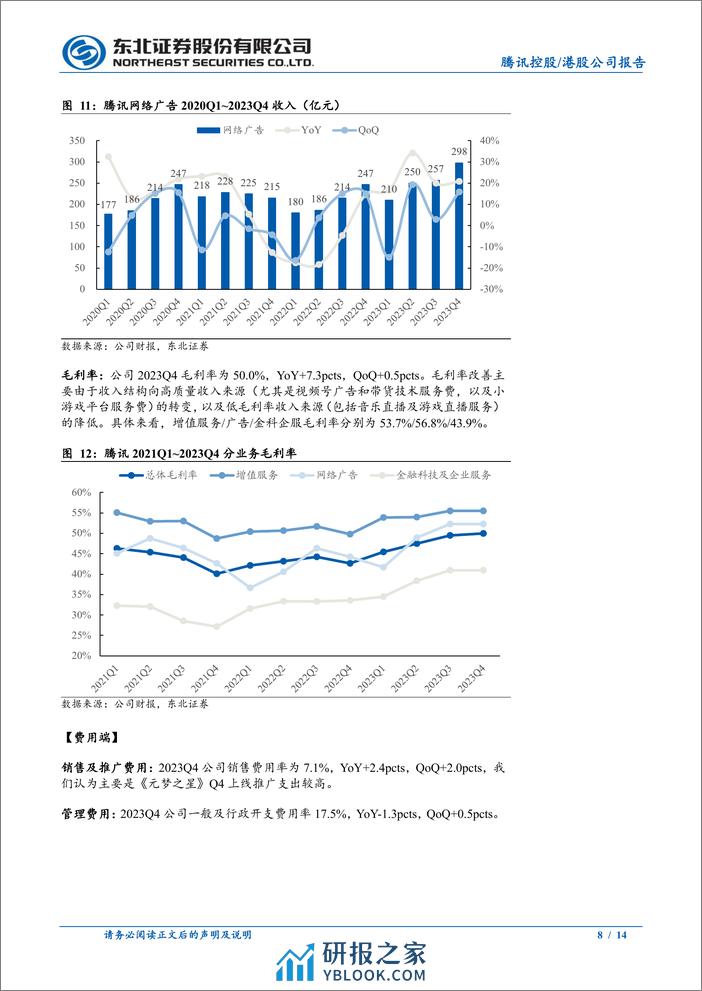 腾讯控股(0700.HK)2023Q4点评：转向高质量发展，关注全年游戏新品以及视频号表现-240331-东北证券-14页 - 第7页预览图