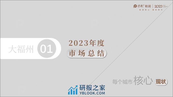 大福州2023年年度市场总结及2024年度趋势研判报告-保利和润 - 第2页预览图