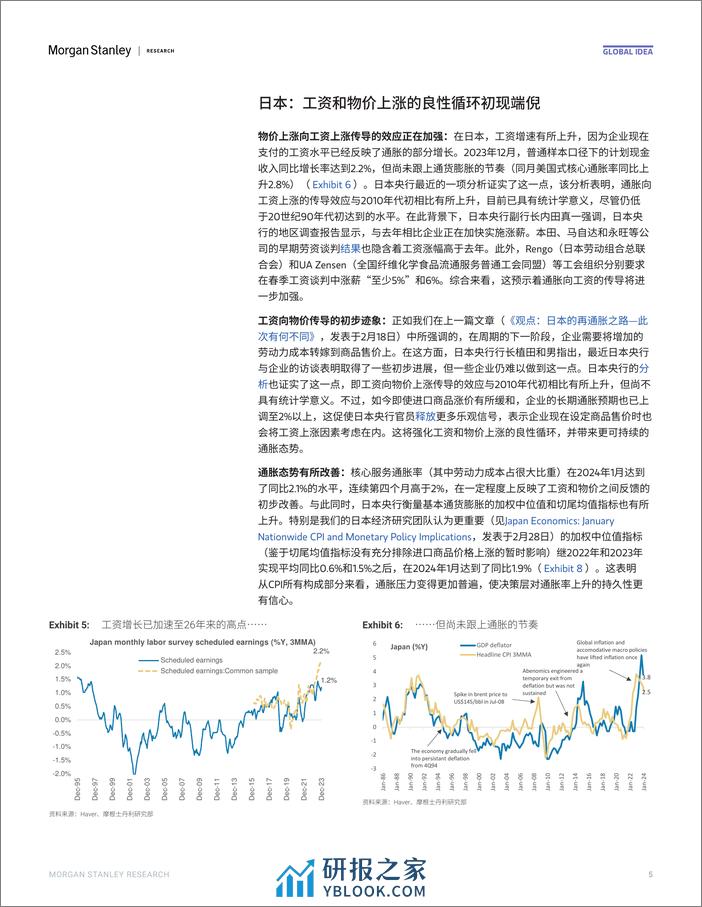 Morgan Stanley Fixed-Asia Economics The Viewpoint 亚洲经济研究：观点 中国和日本——工资增长是关键-106920058 - 第5页预览图