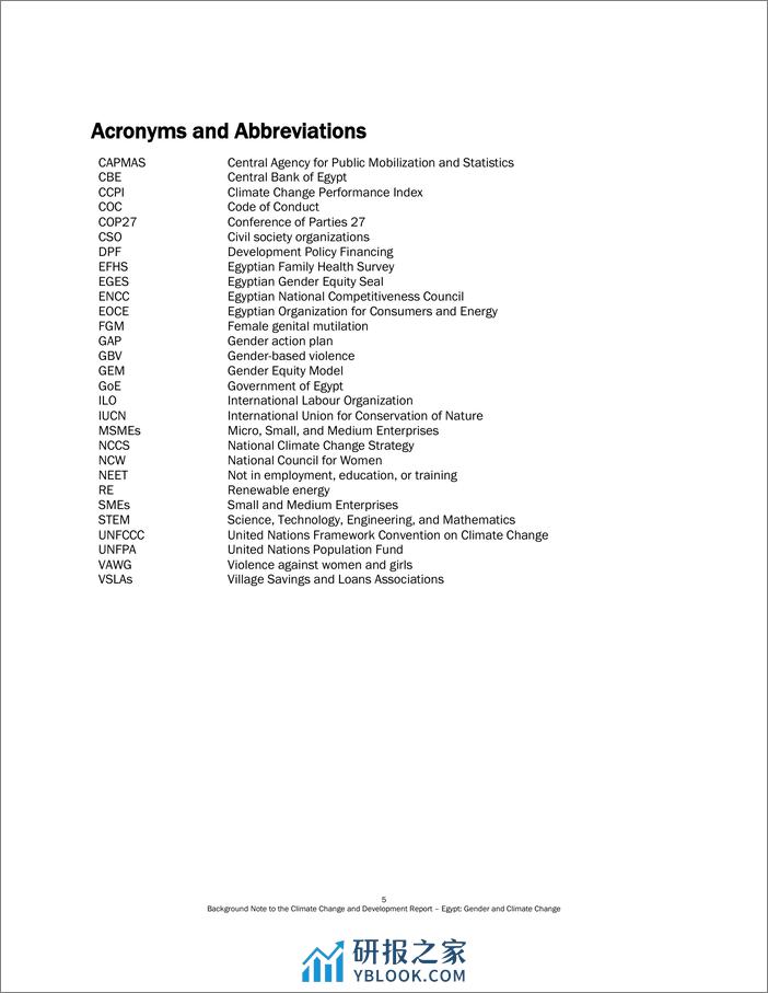 世界银行-埃及——两性平等与气候变化：气候变化与发展报告背景说明（英）-2024-32页 - 第6页预览图