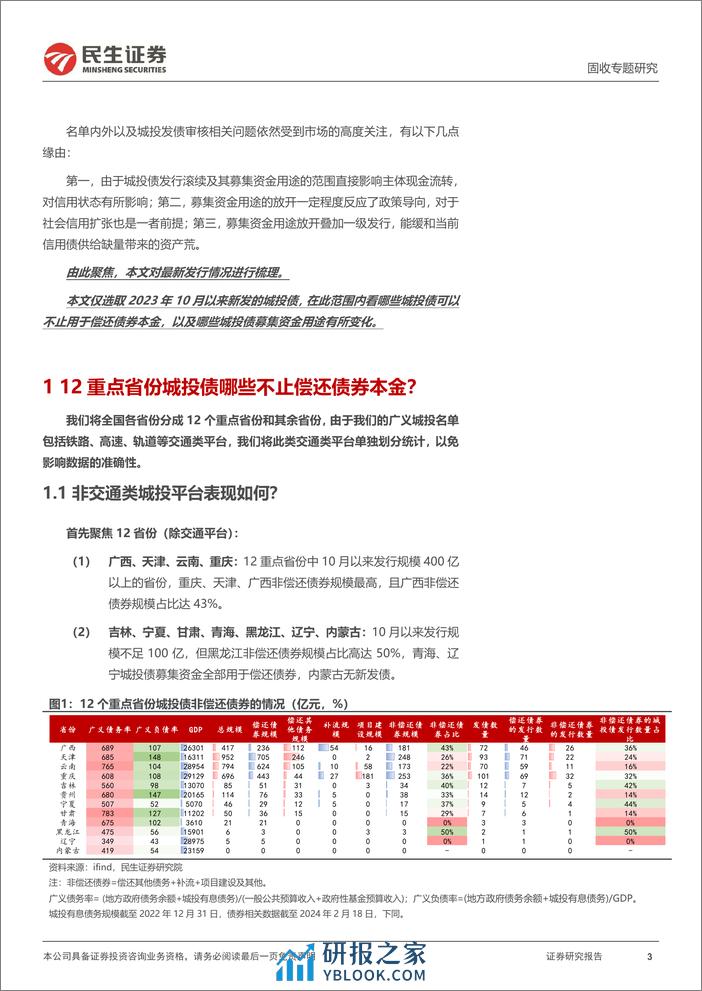 城投随笔系列：募集资金用途有放开吗？-20240227-民生证券-22页 - 第3页预览图