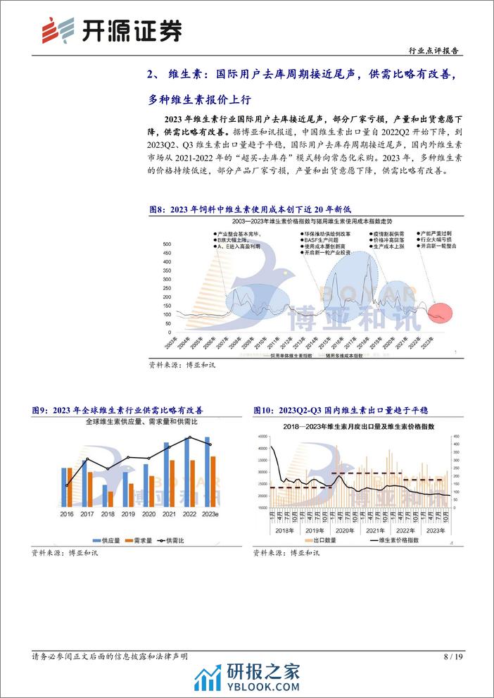 基础化工行业点评报告：多种维生素报价上行，蛋氨酸厂商检修或提价，关注饲料添加剂行业供给端扰动-20240207-开源证券-19页 - 第8页预览图