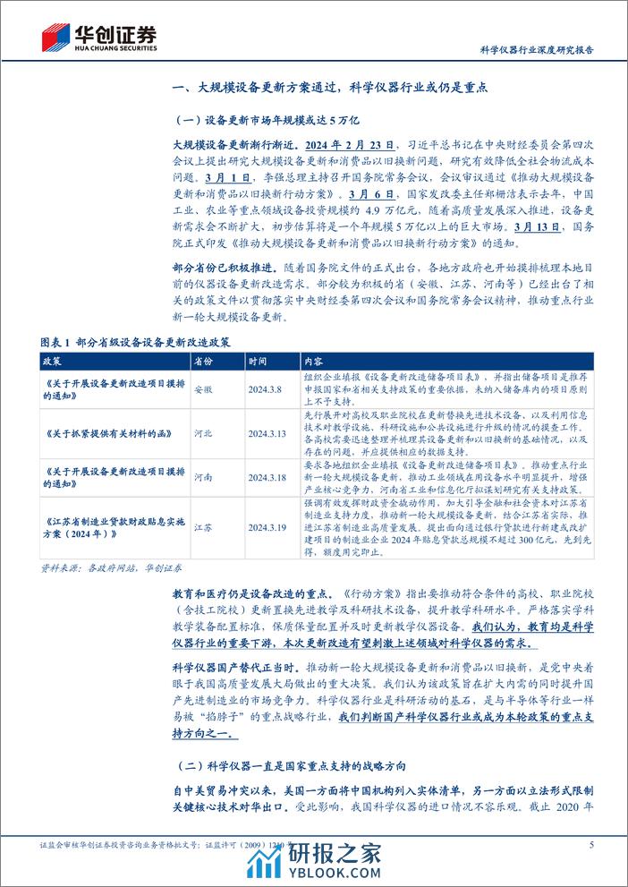 科学仪器行业深度研究报告：本次设备更新涉及的科学仪器体量几何？-240331-华创证券-21页 - 第5页预览图