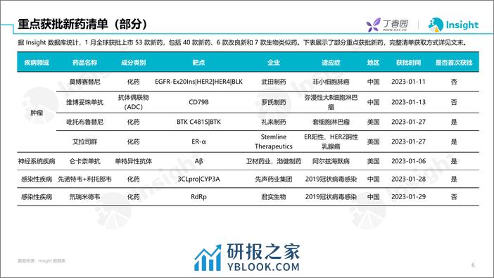 2024年1月全球新药月度报告-Insight - 第6页预览图