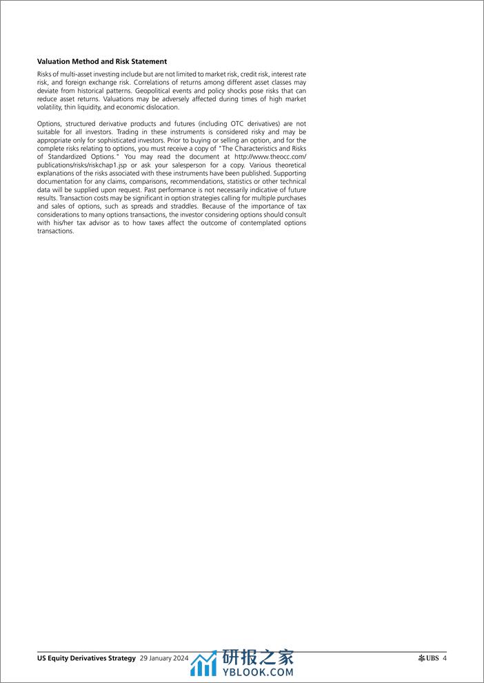 UBS Equities-US Equity Derivatives Strategy _With liberty and justice for...-106208478 - 第4页预览图