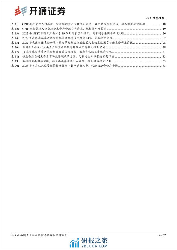 非银金融行业深度报告：促进投融资动态平衡，养老金入市空间广阔-240308-开源证券-37页 - 第4页预览图