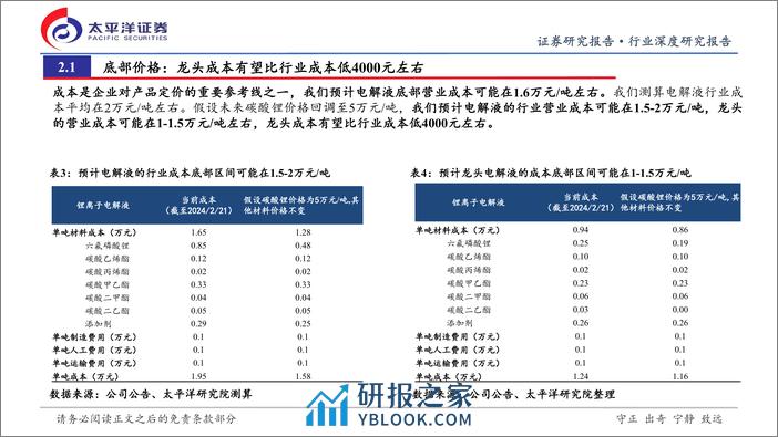 电解液行业深度研究：电解液周期性研究（系列一）：行业底部到来，看好龙头穿越周期成长 - 第8页预览图