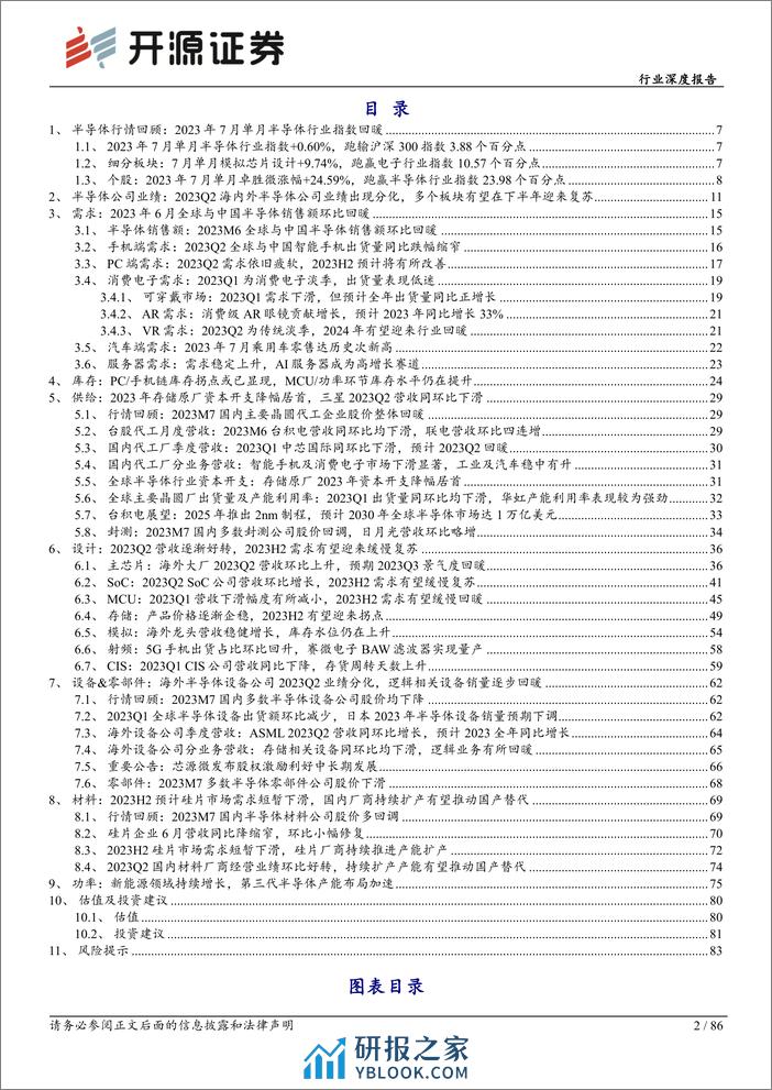 电子行业深度报告：库存或迎拐点，2023H2终端需求有望复苏-230812-开源证券-86页 - 第2页预览图