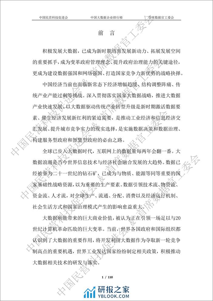 2023中国大数据企业白皮书-水印版-110页 - 第4页预览图