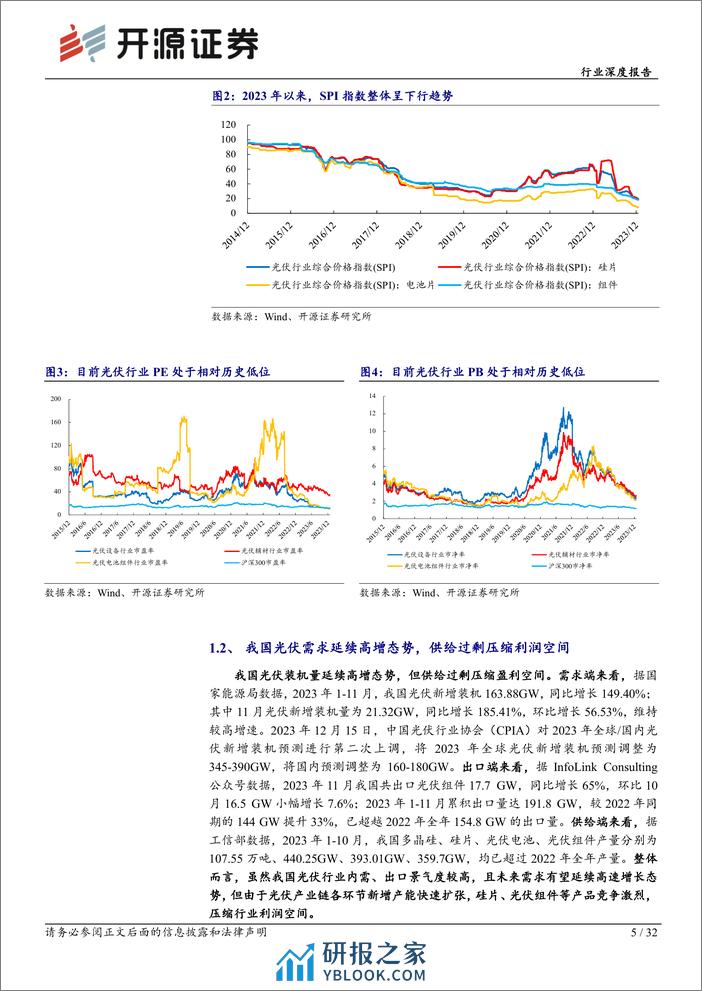 基础化工行业深度报告：光伏行业估值见底，库存周期拐点将至-20240203-开源证券-32页 - 第5页预览图