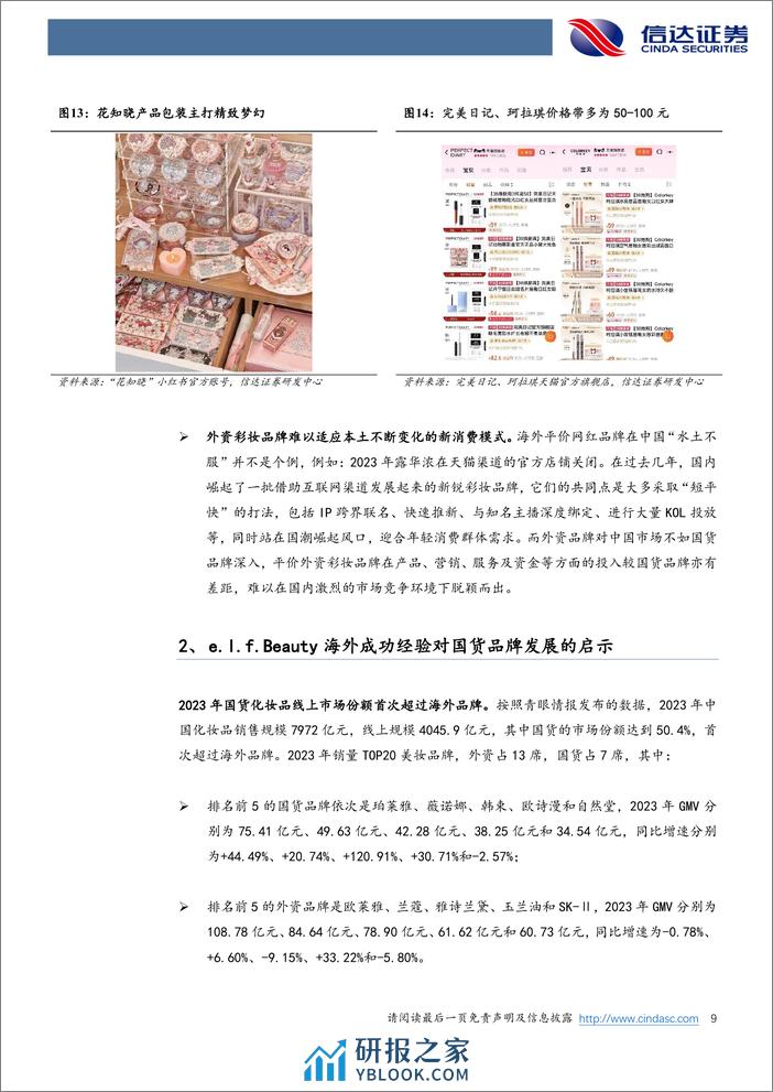 美护行业专题系列之三：从e.l.f. Beauty海外成功经验看国货化妆品品牌的发展机遇-240306-信达证券-14页 - 第8页预览图