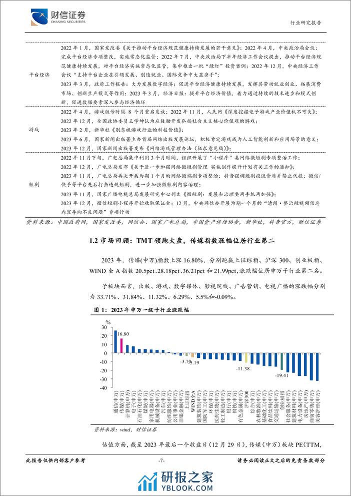 传媒：内容提质与技术创新，期待2024年AI应用落地 - 第7页预览图