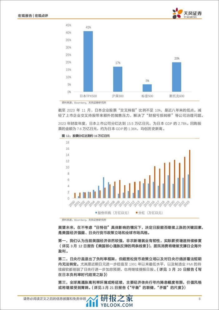 宏观点评：日股，进退？-240331-天风证券-10页 - 第8页预览图