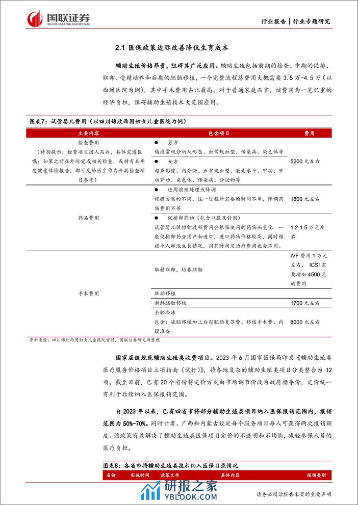 医保政策推动辅助生殖行业快速发展 - 第6页预览图