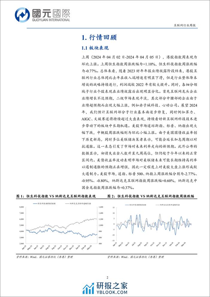 互联网行业：互联网财报以稳为主，国产多模态模型持续进化-240408-国元国际-11页 - 第2页预览图