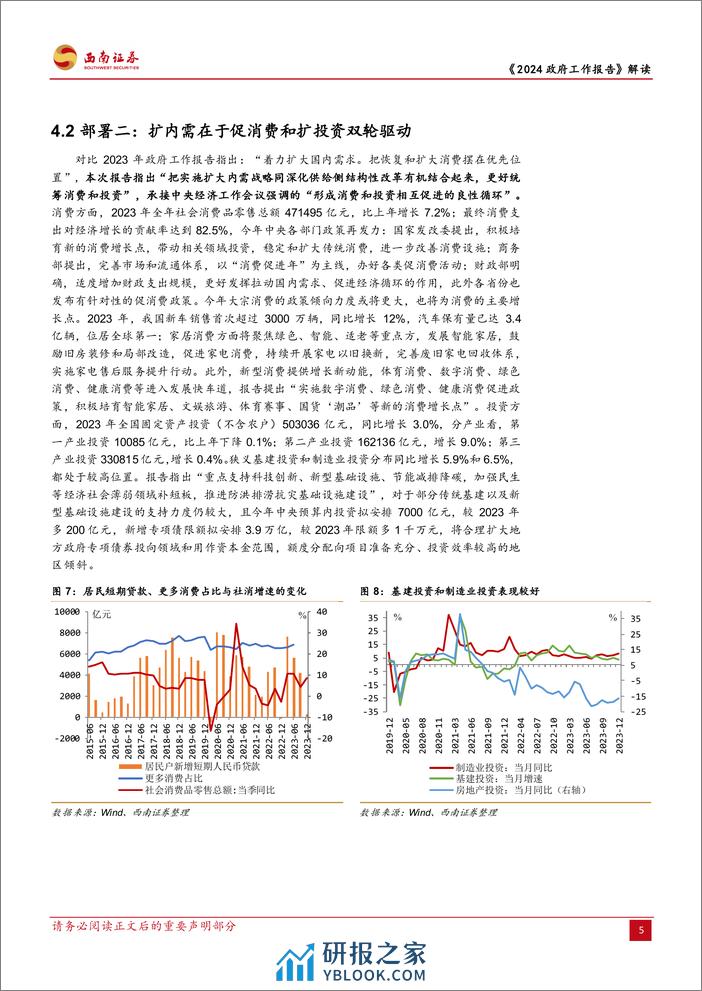 2024政府工作报告解读：纵深推进，高质量与新发展-240305-西南证券-11页 - 第7页预览图