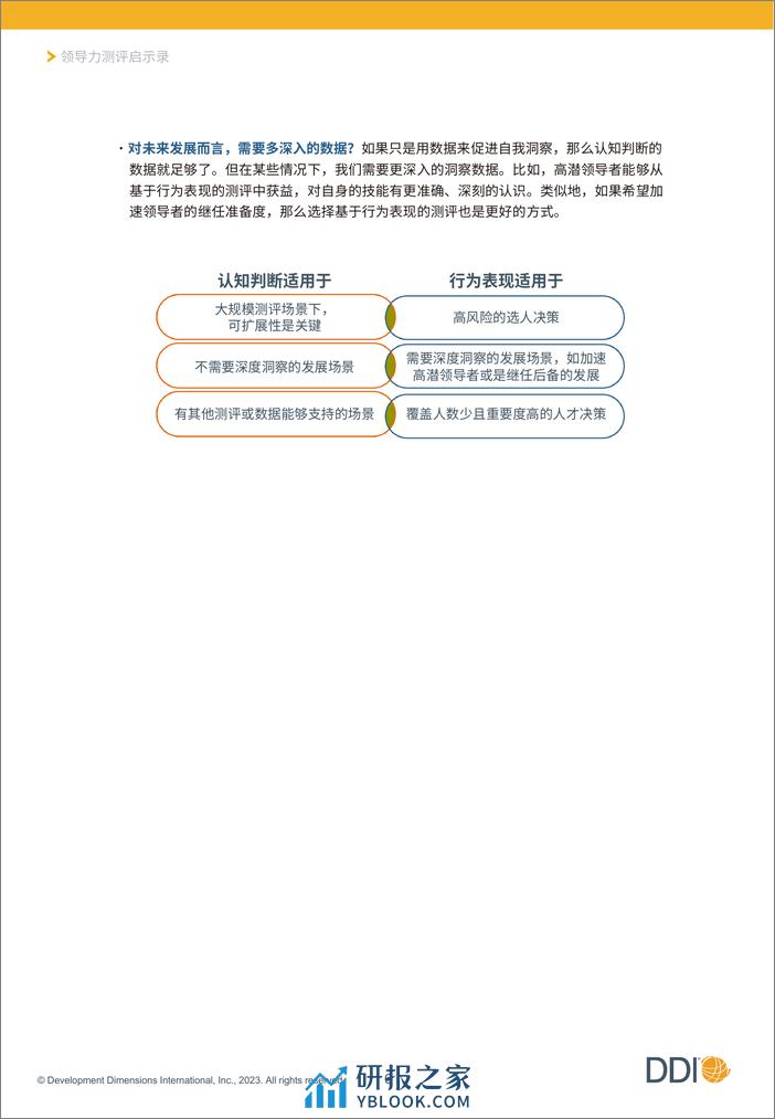 DDI：领导力测评启示录：有效实施人才测评的行动指南报告2023 - 第7页预览图