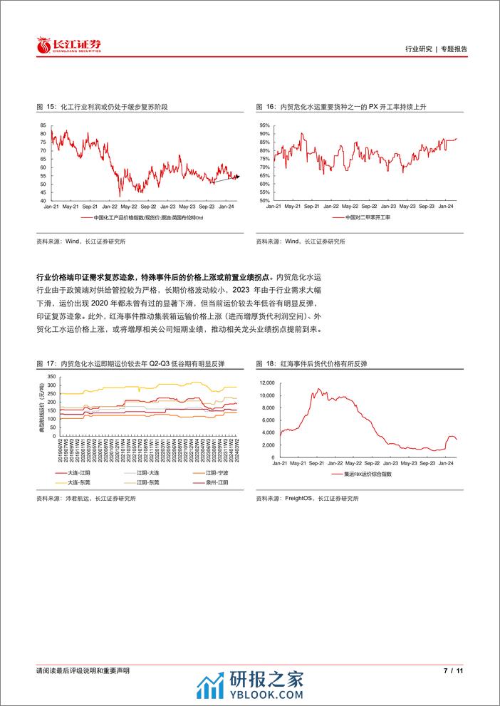 运输行业专题报告：寻找内需改善，交运可以配什么？-240317-长江证券-11页 - 第7页预览图