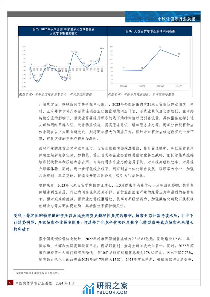 中诚信国际-中国实体零售行业展望，2024年1月 - 第5页预览图