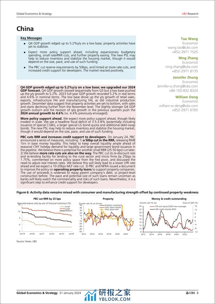 UBS Economics-Global Economics  Strategy _UBS World at a Glance_ Kapteyn-106235279 - 第8页预览图