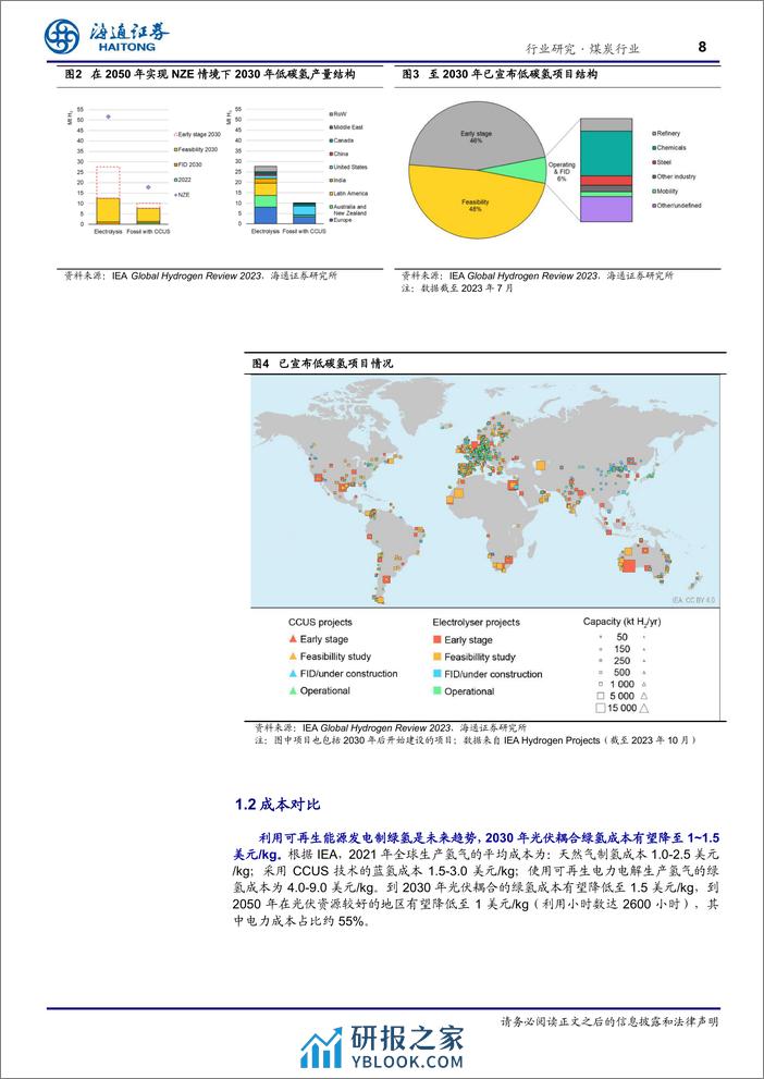 氢能专题之三：制氢端及绿氢平价之路 - 第8页预览图