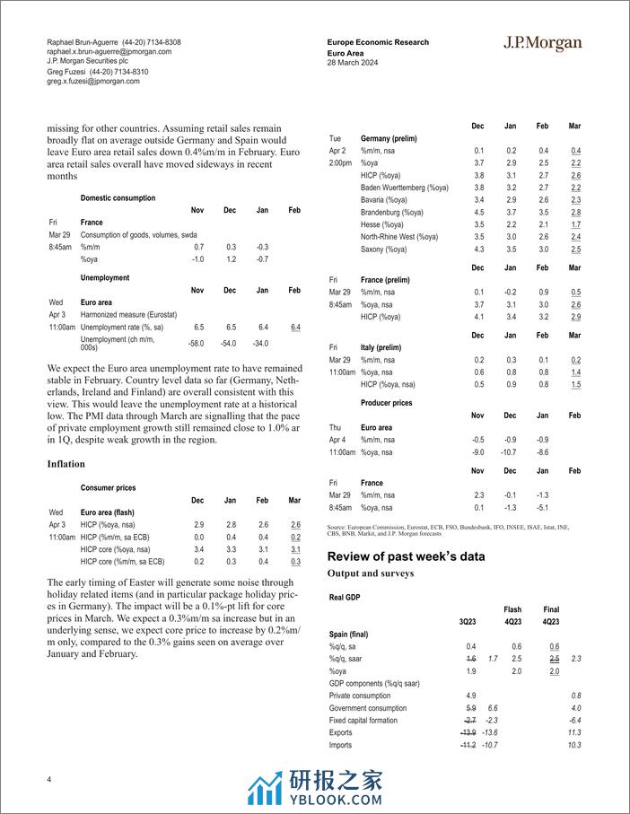 JPMorgan Econ  FI-Euro Area-107267028 - 第4页预览图