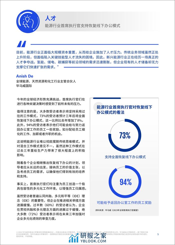 毕马威全球能源行业首席执行官展望 - 第5页预览图