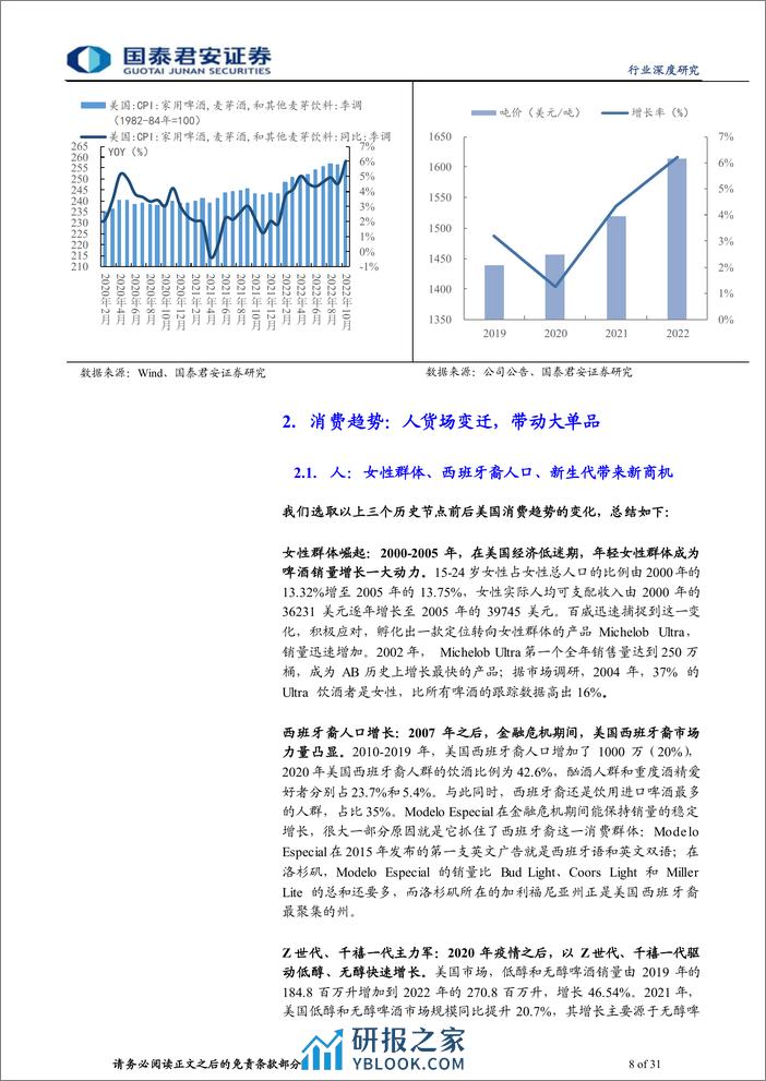 食品饮料：专题系列报告之美国篇-海外复盘：啤酒龙头穿越周期 - 第8页预览图