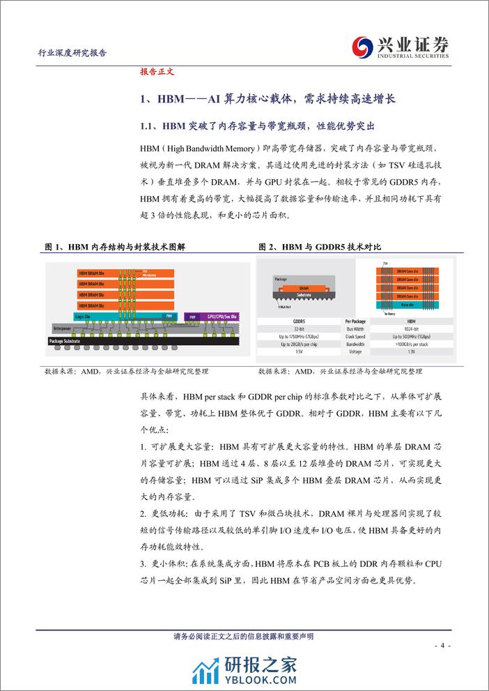 兴业证券：HBM——AI算力核心载体，产业链迎发展良机 - 第4页预览图