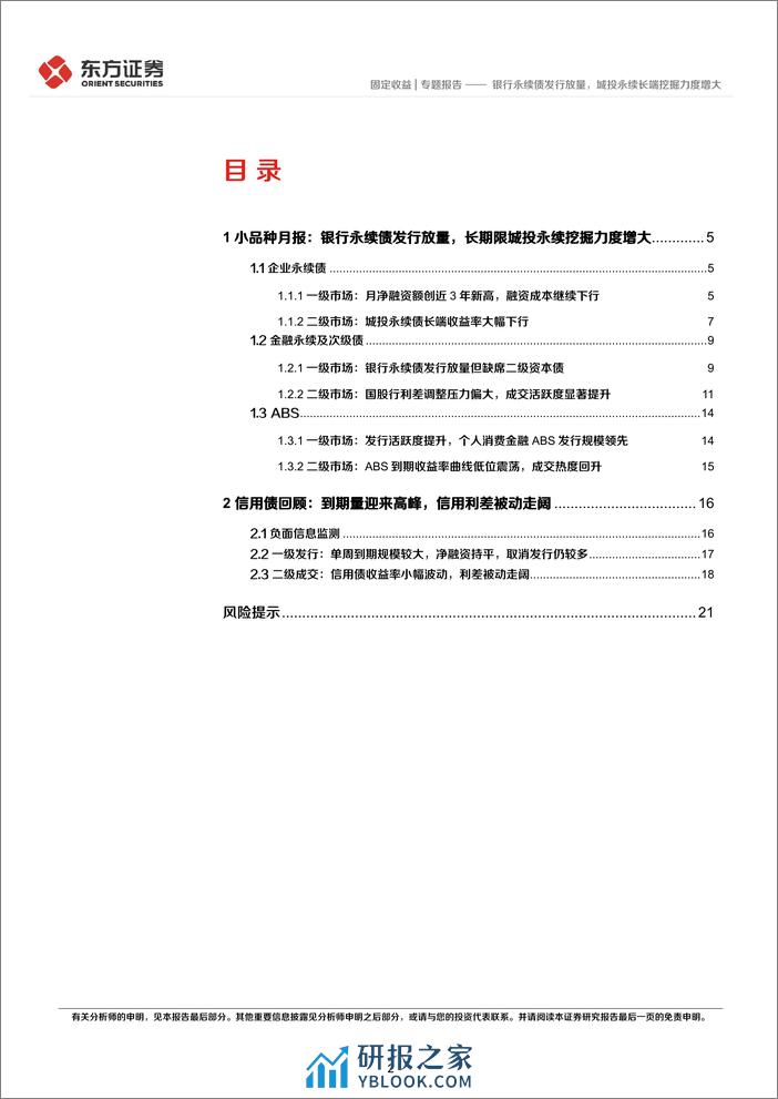 2024年3月小品种月报：银行永续债发行放量，城投永续长端挖掘力度增大-240401-东方证券-23页 - 第2页预览图